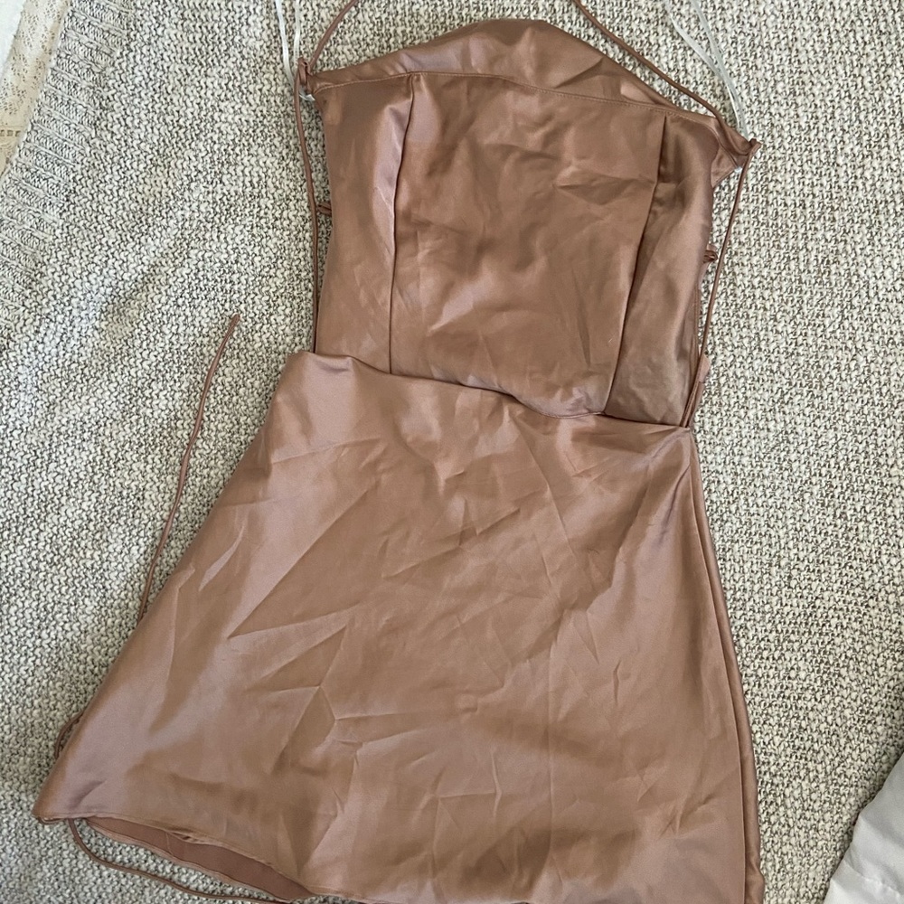 SATIN DRESS - Picture 2 of 3